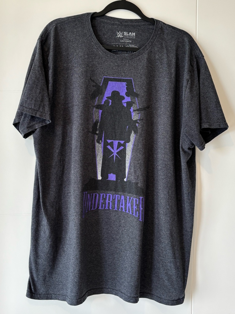 Undertaker Loot Crate Dark Gray & Purple Graphic Tee